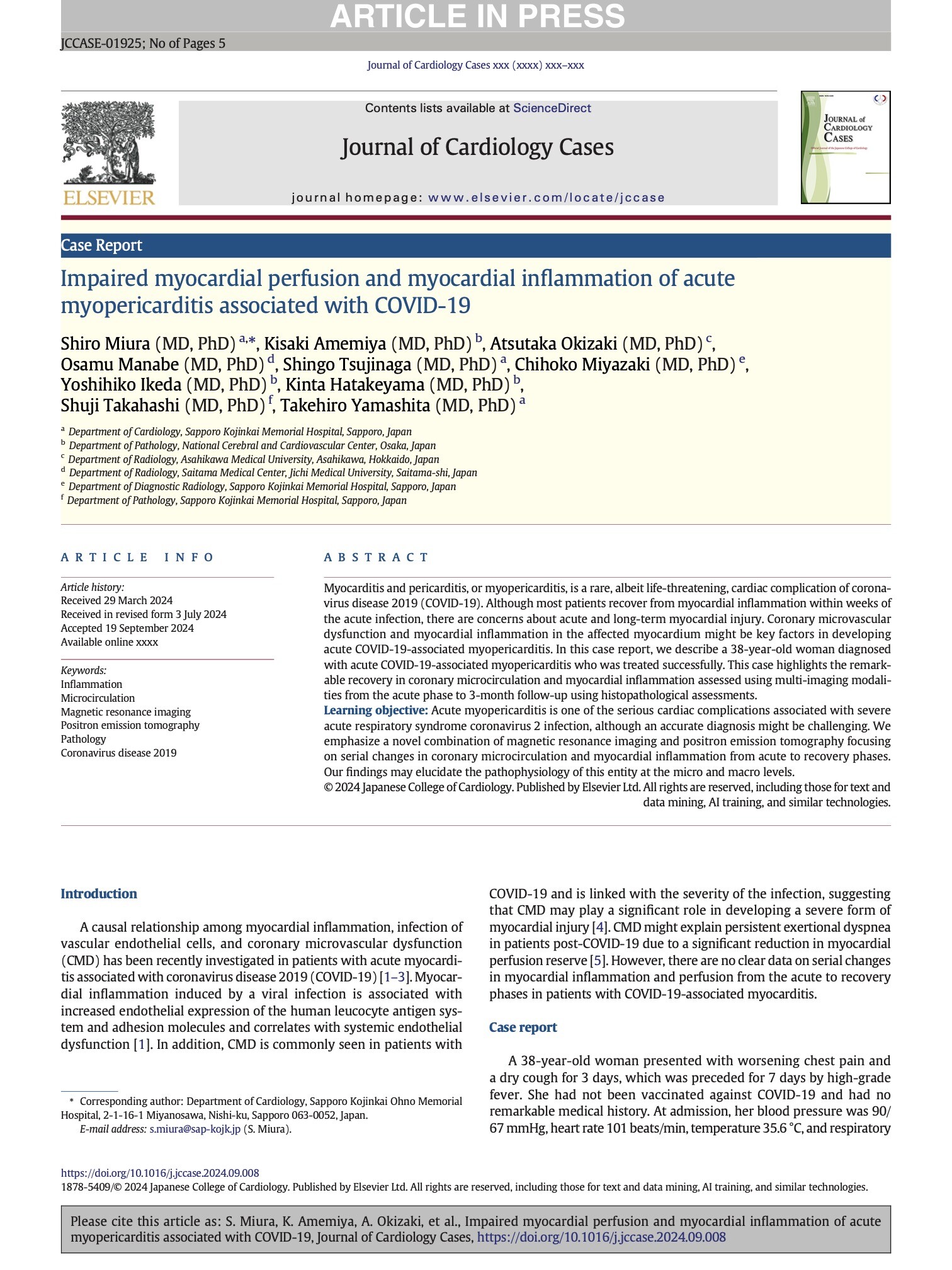 Impaired myocardial perfusion and myocardial inflammation of acute.jpg